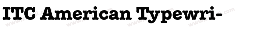 ITC American Typewri字体转换